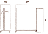 diagram of a mobile reel rack