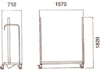 diagram of a mobile reel rack with DIP attachment